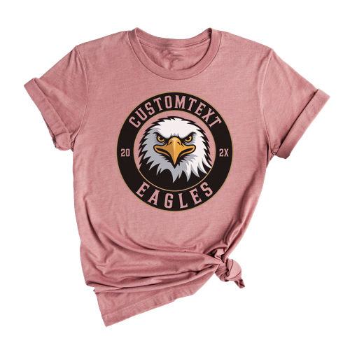 Eagles Mascot Varsity T-Shirt – Personalized School Team Spirit Logo Tee