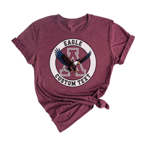 Eagles School Mascot Shirt – Varsity Pride Tee with Circle Team Logo