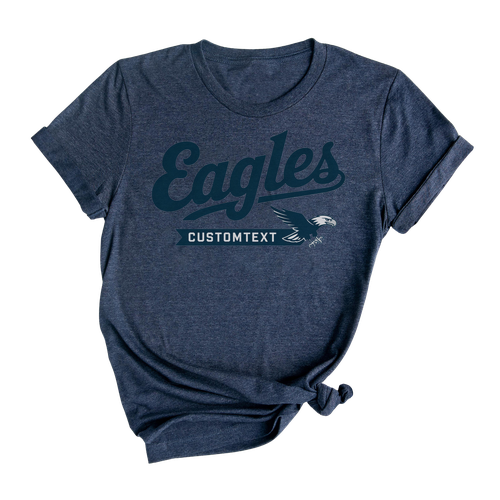 Eagles School Mascot T-Shirt – Custom Varsity Team Spirit Pride Tee