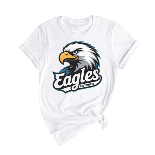 Eagles School Mascot Tee – Vintage Sports Team Varsity Style Shirt