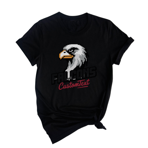 Custom Falcons School Mascot Tee – Custom Retro Sports Shirt