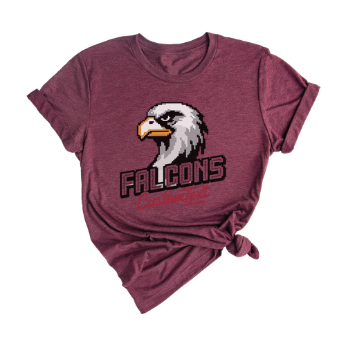 Custom Falcons School Mascot Tee – Custom Retro Sports T-Shirt