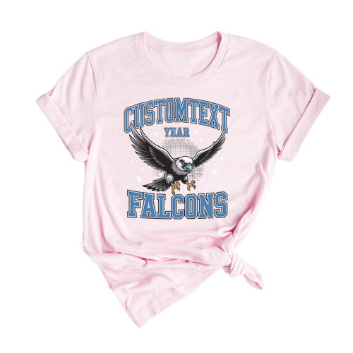 Falcons Mascot Shirt – Fun Retro Varsity Tee