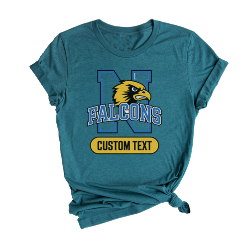Falcons Mascot Team T-Shirt – Elementary School US Varsity Spirit Tee