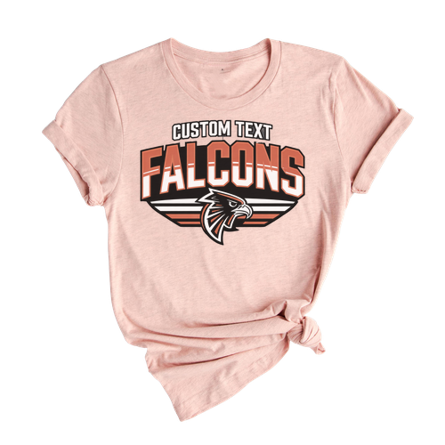 Falcons Mascot Team T-Shirt – US High School Varsity Sports Logo Tee