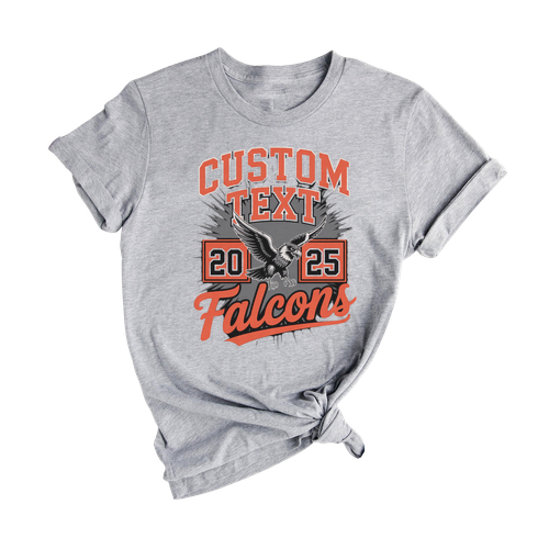 Falcons Retro Mascot Team Shirt – Classic High School Spirit T-Shirt