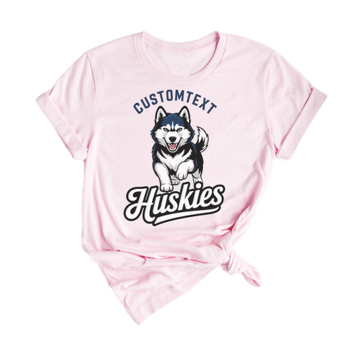 Huskies High School Mascot T-Shirt – Old School Varsity Spirit Team Tee