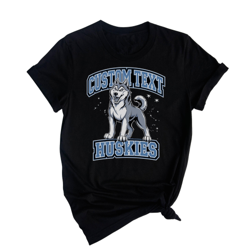 Huskies Mascot Shirt – Fun Retro Varsity Tee
