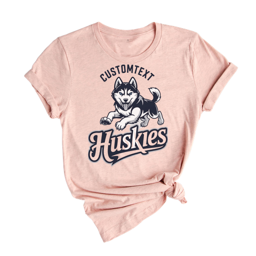 Huskies Mascot Shirt – Retro High School Varsity Tee