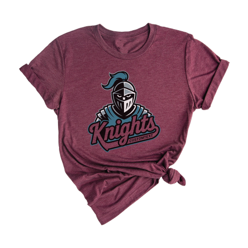Knights Mascot CustomText Mascot T-Shirt Custom