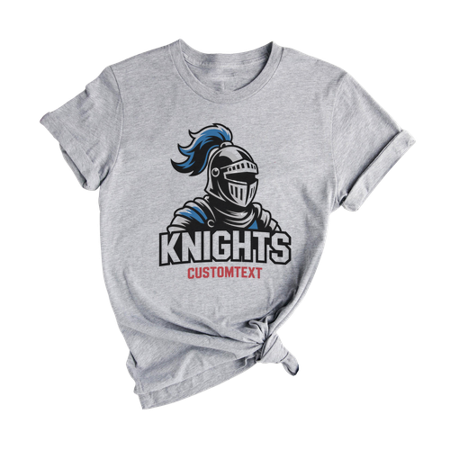 Knights Mascot Team T-Shirt – Custom Retro Sports Style School Tee