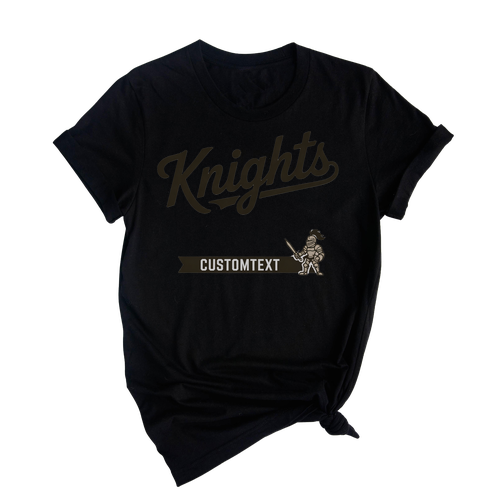 Knights Mascot Team T-Shirt – Custom Varsity Style School Spirit Tee
