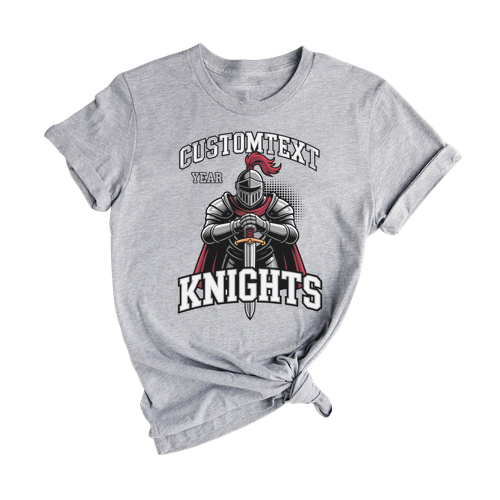 Knights Mascot Team T-Shirt – Fun Vintage Varsity Spirit School Tee