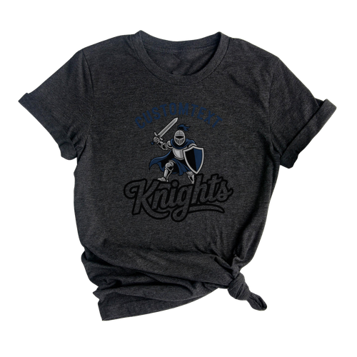 Knights Mascot Team T-Shirt – Vintage High School Varsity Spirit Tee