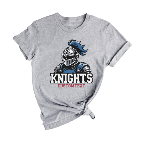 Knights School Mascot Team Shirt – Personalized Retro Sports Pride Tee