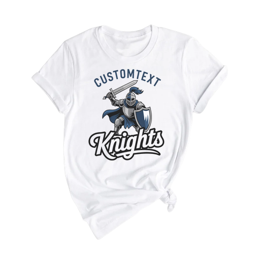 Knights Team Mascot Shirt – Retro Varsity Style High School Pride T-Shirt