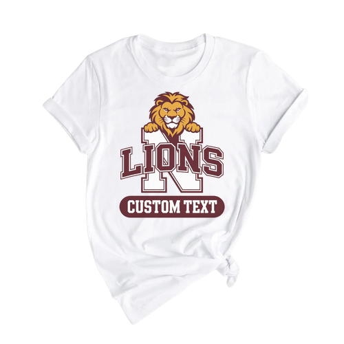 Lions Elementary School Mascot Tee – Classic US Varsity Style
