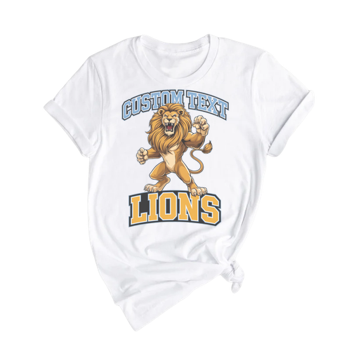 Lions Mascot Shirt – Fun Retro Varsity Tee