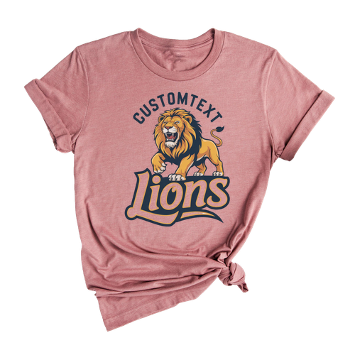 Lions Mascot Shirt – Retro High School Varsity Tee