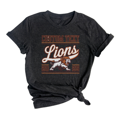 Lions Mascot T-Shirt – Senior Class Varsity Pride School Spirit Team Tee
