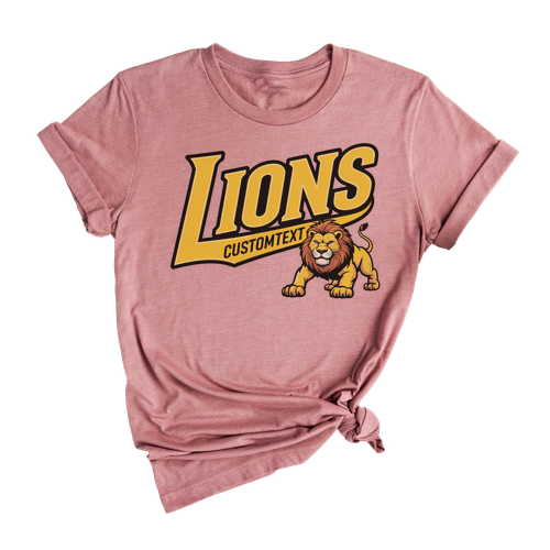 Lions Student Spirit Shirt – High School Team Mascot Pride Graphic Tee