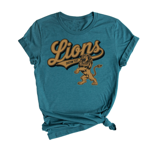 Lions Team Mascot T-Shirt – High School Spirit Pride Graphic Tee