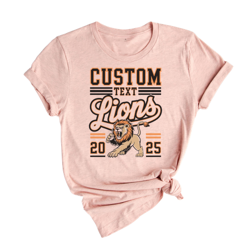 Lions Team Shirt – School Mascot Spirit Wear Class Pride Varsity T-Shirt