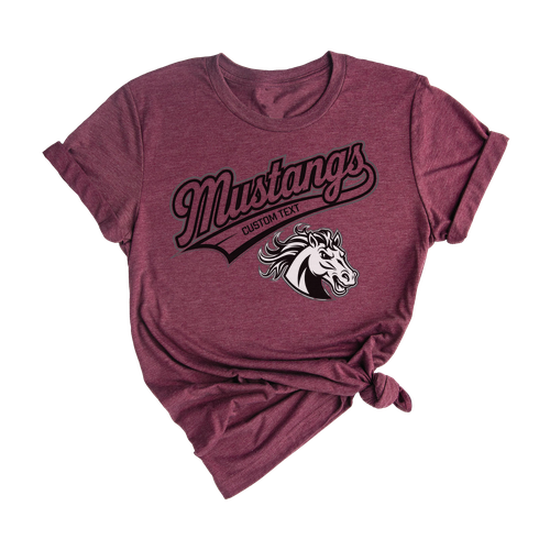 Mustangs Varsity Mascot Shirt – Retro School Spirit Tee