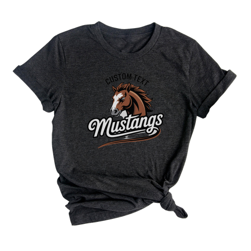 Mustangs Varsity Spirit Shirt – Custom Mascot Logo for School Teams