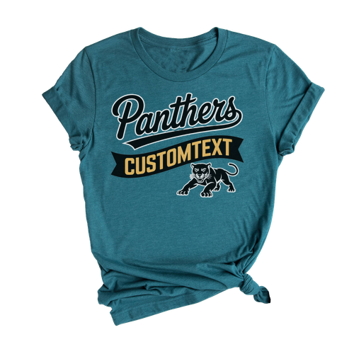 Panthers Varsity Mascot Shirt – Custom School Team Tee