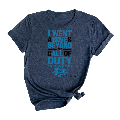 Above & Beyond The Call Of Duty Custom Vintage Photography Teacher Staff Shirt