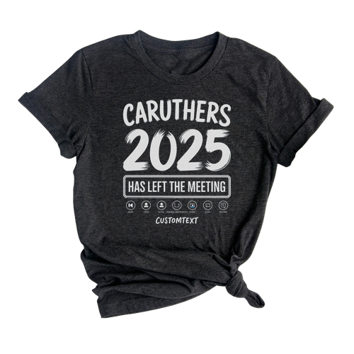Caruthers 2025 Hashtag Theme Shirt – Custom Senior Class Fun Tee