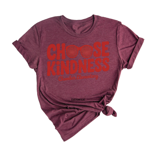 Choose Kindness Chamber Elementary Custom Teacher Staff Shirt - Retro Fun Vibe