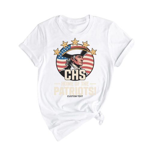 CHS Home Of The Patriots Shirt Vintage Americana Teacher Staff Custom Tee