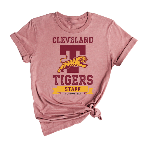 Cleveland Tigers Staff Custom Text Shirt - Vintage Retro Tiger Club Photography Tee