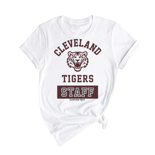 Cleveland Tigers Staff Shirt Custom Text Vintage Photography Club Teacher Tee