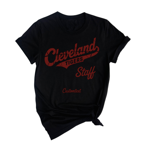 Cleveland Tigers Staff Shirt Vintage Custom Teacher Photography Club Tee