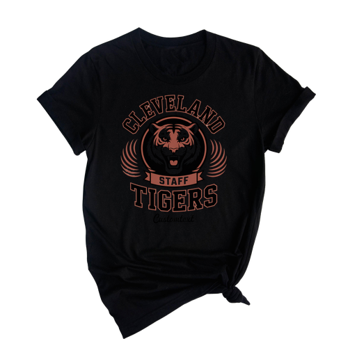 Cleveland Tigers Staff Shirt Vintage Custom Text Retro Photography Teacher Tee