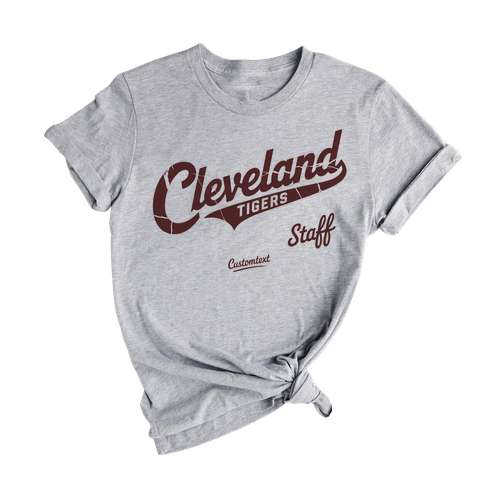 Cleveland Tigers Staff Vintage Custom Photography Club Shirt