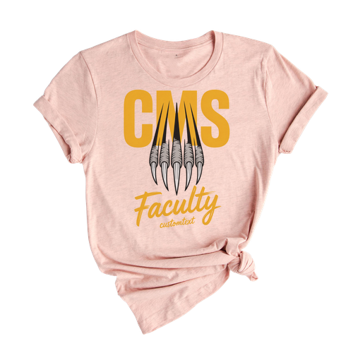 CMS Faculty Staff Shirt Vintage Retro Cool Style Custom Teacher Staff Tee