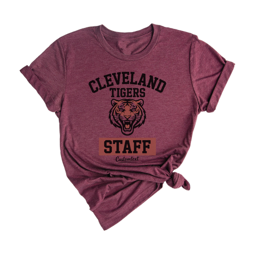 Custom Cleveland Tigers Staff Shirt Vintage Tiger Theme Teacher Photography Tee