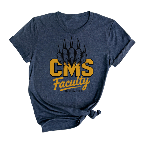 Custom CMS Faculty Shirt Retro Cool Look Vintage Teacher Staff Tee