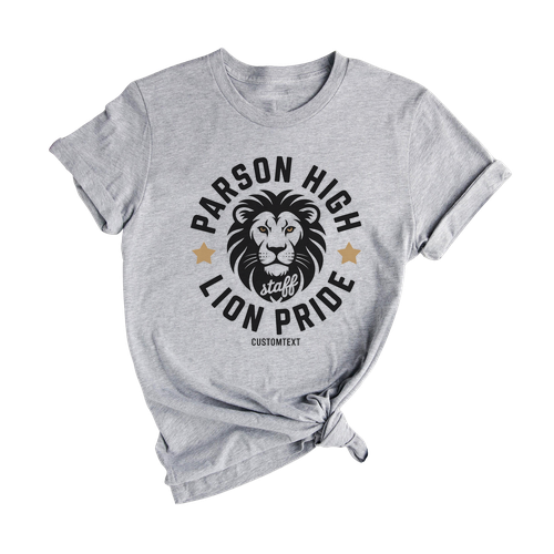 Custom Parson High Staff Shirt Lion Pride Vintage Photography Club Teacher Tee