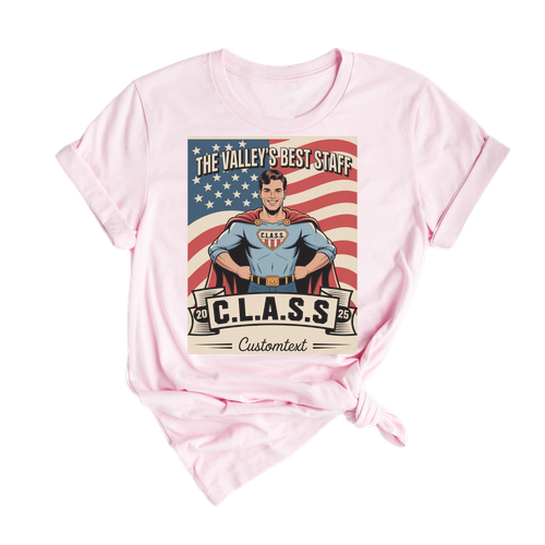 Custom The Valley’s Best Staff 2025 Shirt Retro Superhero Photography Teacher Staff Tee