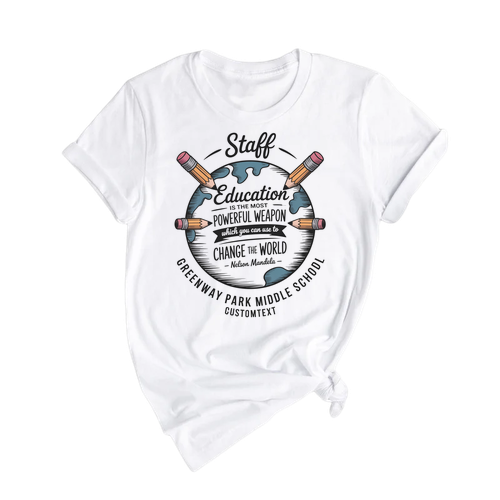 Education Is The Most Powerful Weapon Shirt Vintage Custom Teacher Staff Tee