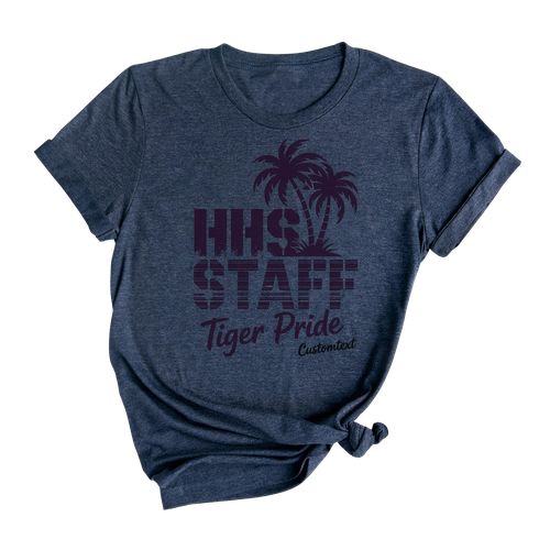 HHS Staff Tiger Pride Shirt Vintage Style Custom Text Photography Teacher Tee