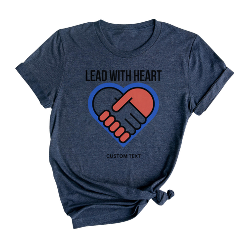 Lead With Heart Shirt Vintage Cute Style Custom Photography Club Teacher Staff Tee