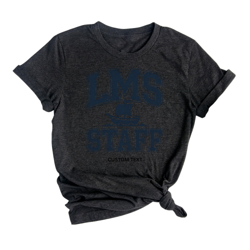 LMS Staff Shirt Vintage Sailing Club Theme Custom Text Photography Teacher Tee