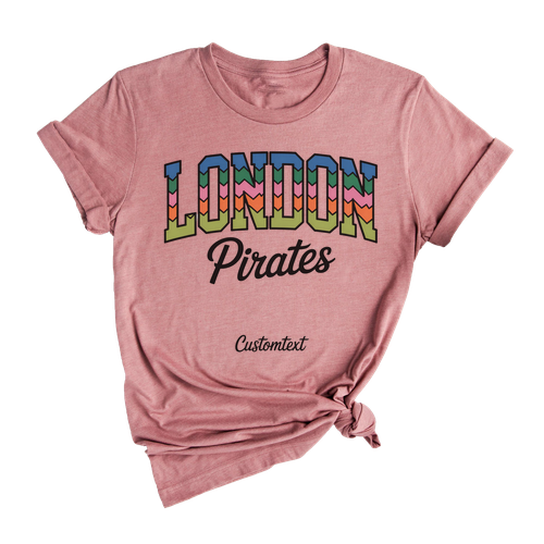 london pirates colorful chevron vintage custom teacher staff shirt