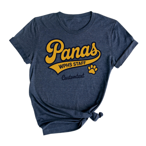 Panas WPHS Staff Customtext Shirt - Retro Vintage Photography Club Shirt